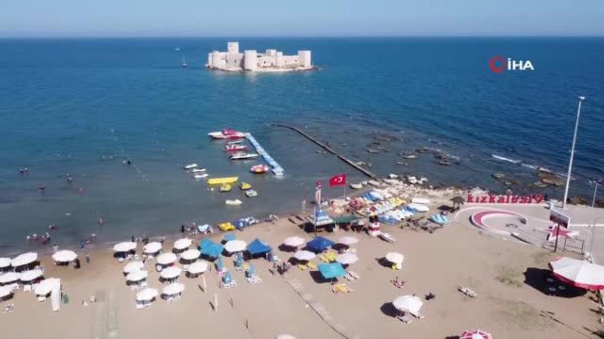 Yaz tatili başladı, turizmin merkezi Kızkalesi’nde yoğunluk arttı