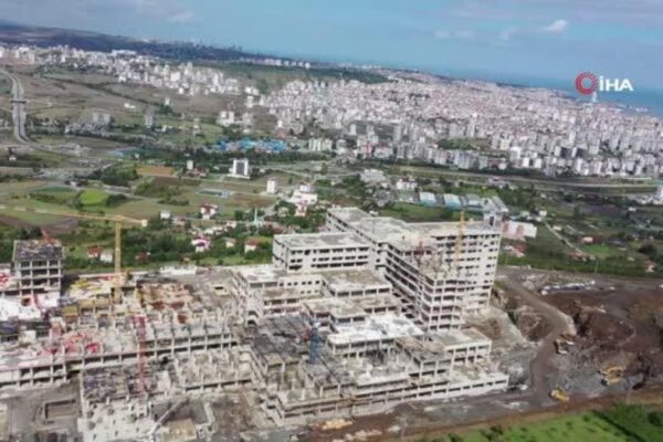 Samsun sağlık haberi… Samsun Şehir Hastanesi’nin kaba inşaatı yüzde 75 tamamlandı