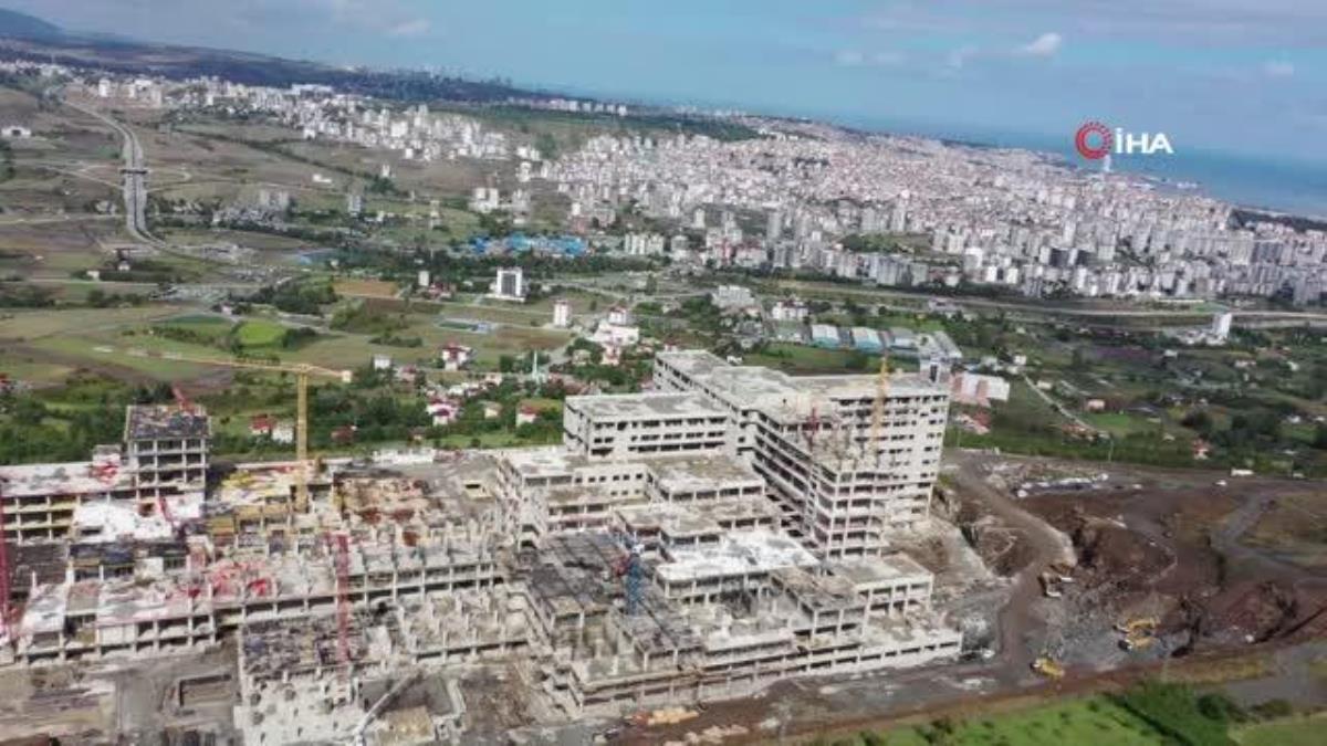 Samsun sağlık haberi… Samsun Şehir Hastanesi’nin kaba inşaatı yüzde 75 tamamlandı