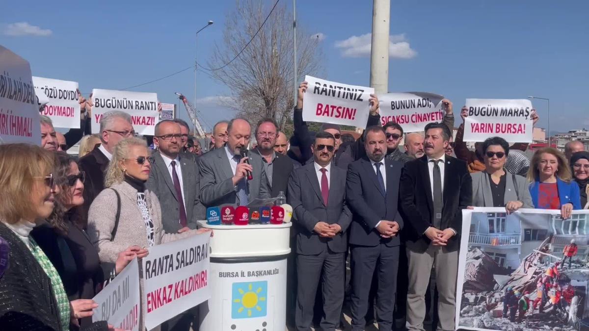 İyi Parti’den Bursa Büyükşehir Belediyesi’ne Çağrı: “Felaketlerden Ders Alın ve Tabakhaneler Bölgesindeki İnşaatları Derhal Durdurun”