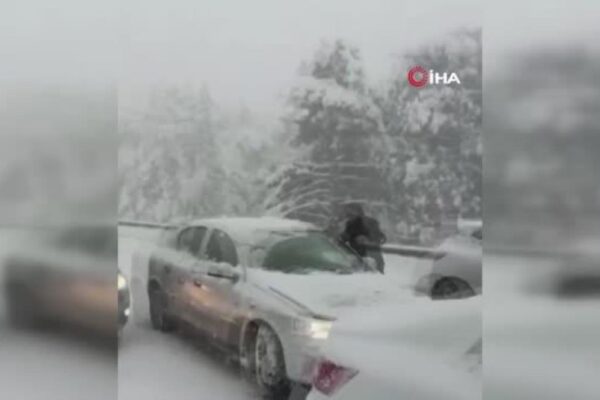 Uludağ yolu tipi nedeniyle ulaşıma kapandı