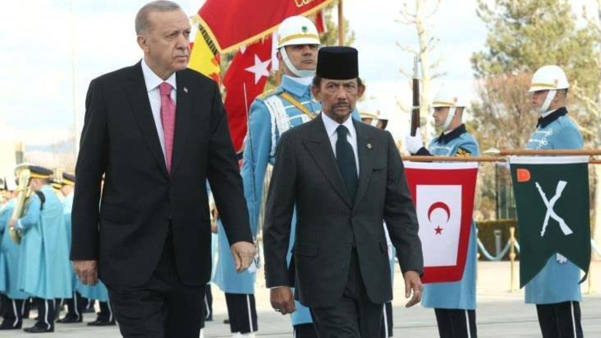 Brunei Sultanı Ankara’da! 5 anlaşma imzalandı, Cumhurbaşkanı Erdoğan’dan “Deprem” teşekkürü geldi