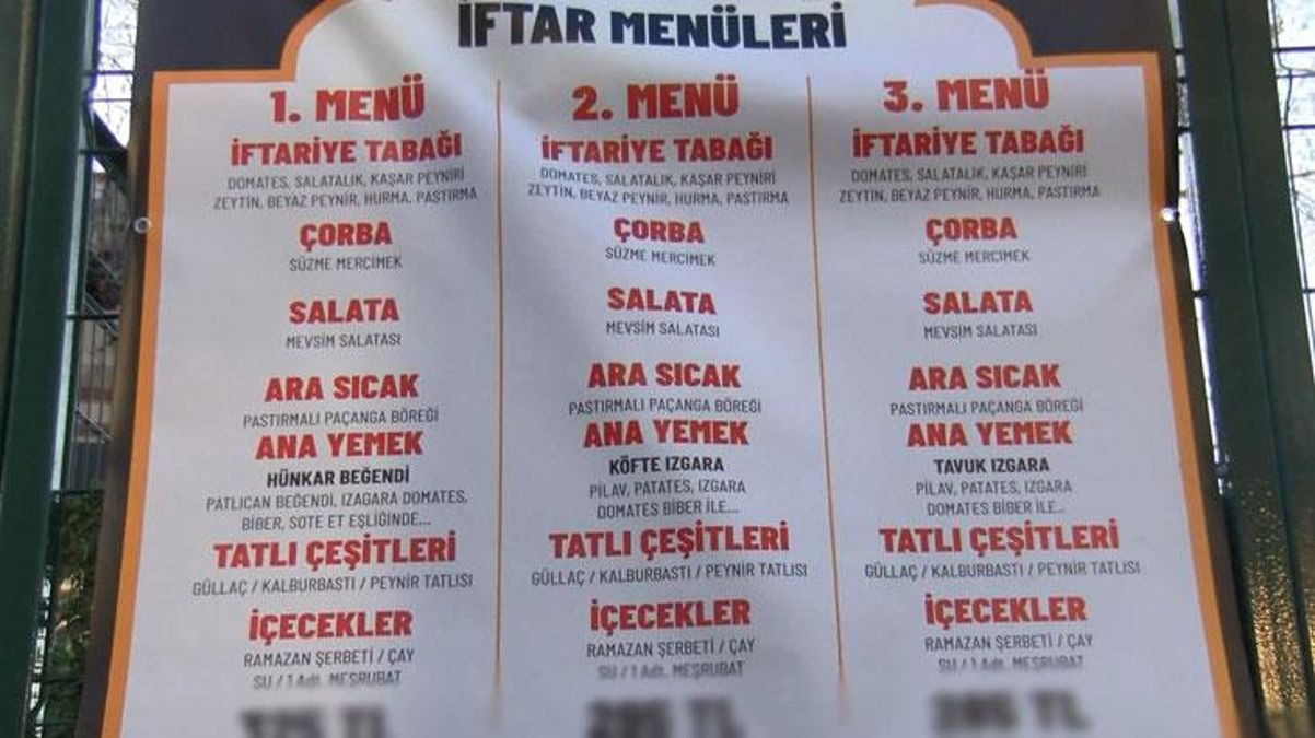 Fiyatlardaki yükseliş ramazan menülerine de yansıdı! Restoran ve lokantalarda iftar sofrası boş kaldı